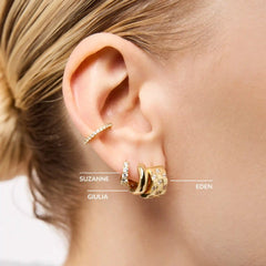 Huggie Hoop Earrings - Suzanne