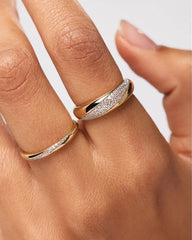 Gold Band Ring - Kira Dome Ring