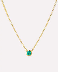 Birthstone Necklace - Solo Birthstone Necklace