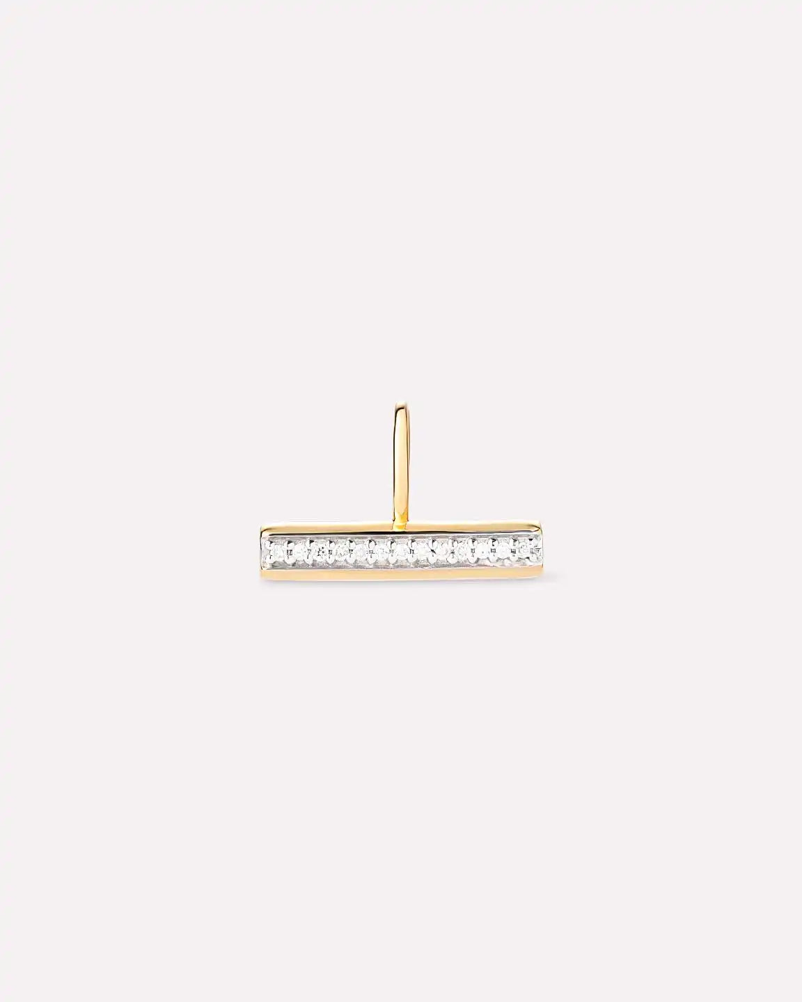 Solid Yellow Gold - Diamond Toggle Charm