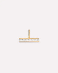 Solid Yellow Gold - Diamond Toggle Charm