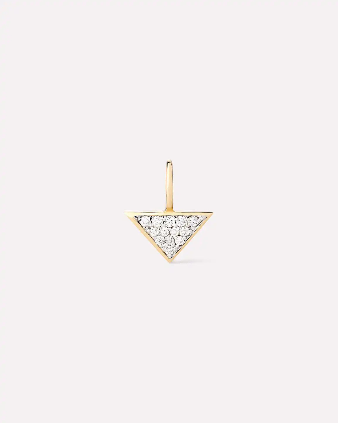Solid Yellow Gold - Trillion Diamond Charm