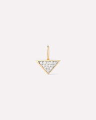 Solid Yellow Gold - Trillion Diamond Charm