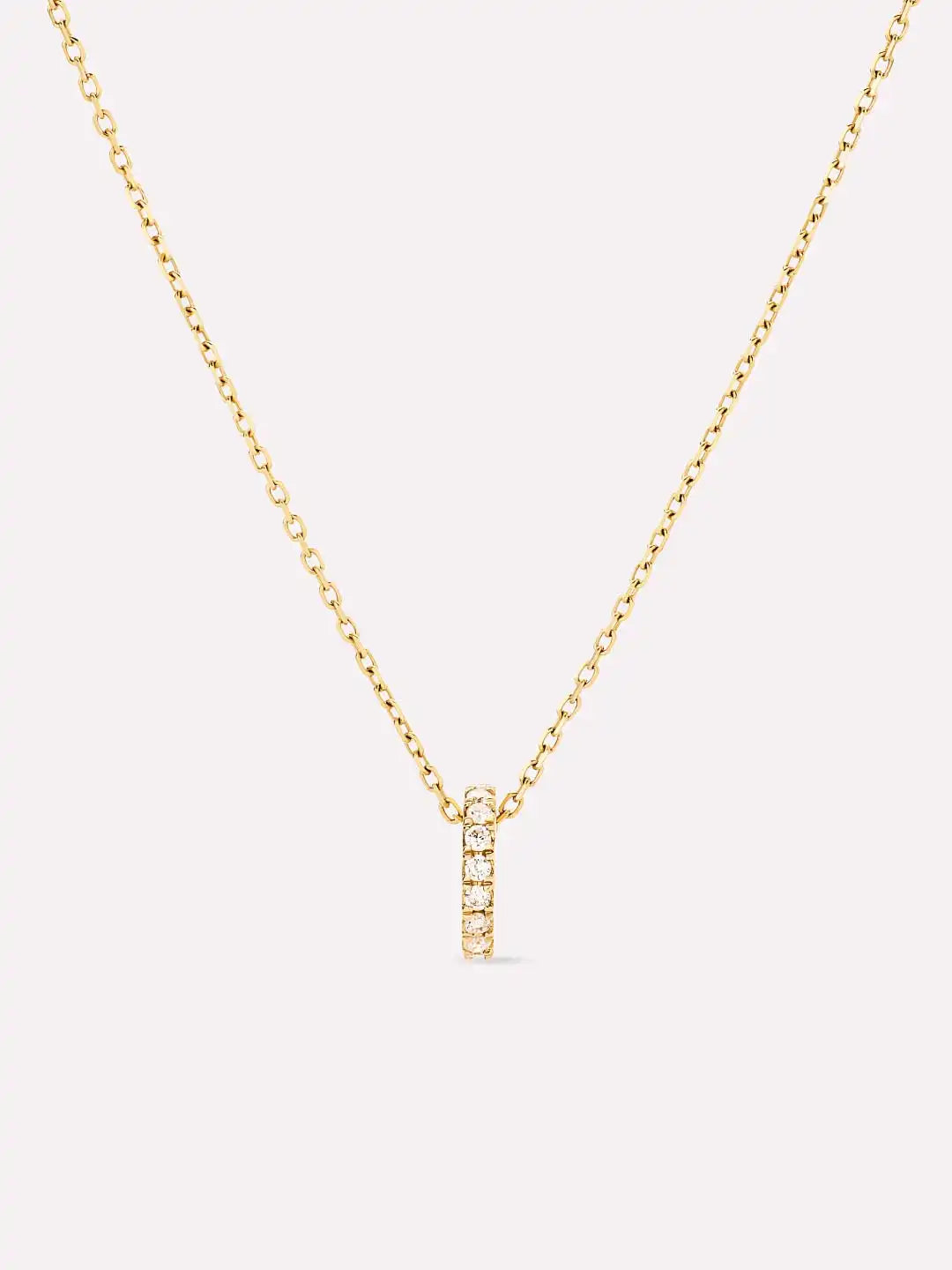 Solid Yellow Gold - Diamond Aurora Necklace