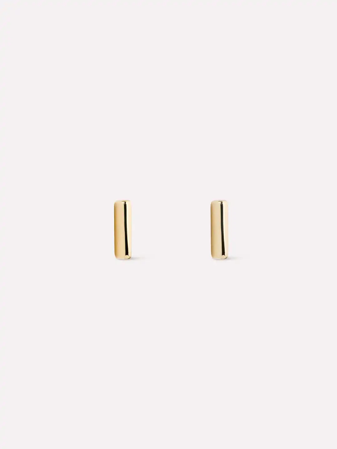 Gold Stud Earrings - Bar Studs