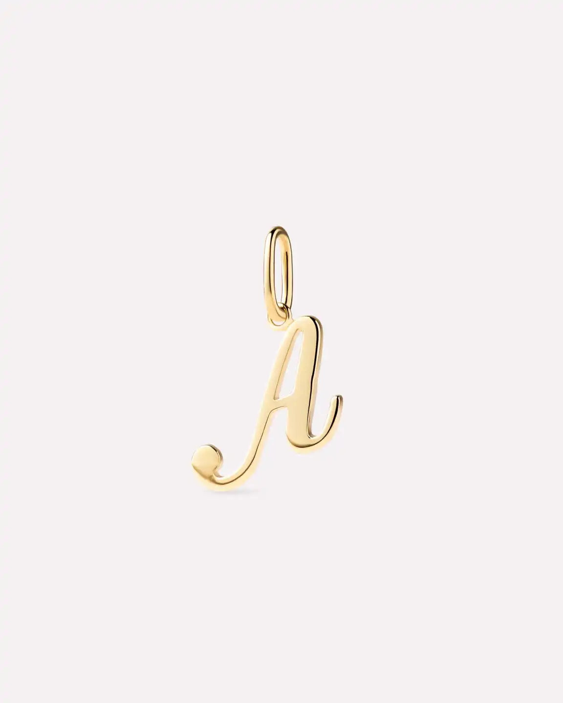 Solid Yellow Gold - Script Letter Charm