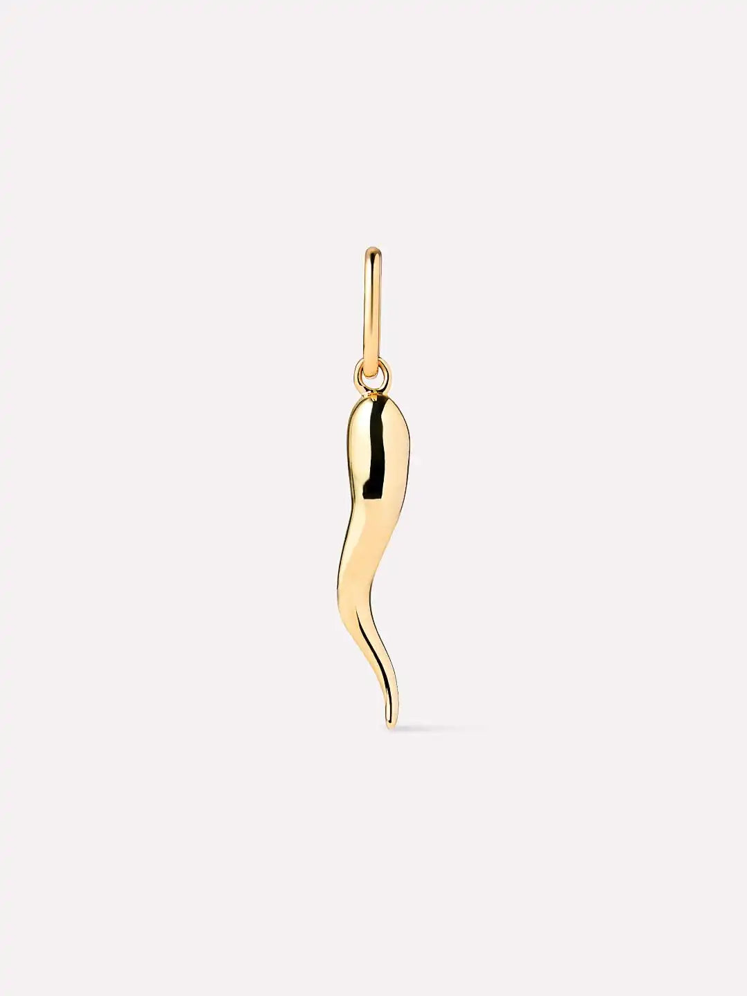 Solid Yellow Gold - Italian Horn Charm
