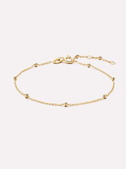 Solid Yellow Gold - Satellite Bracelet