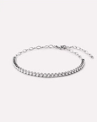 Solid White Gold - Diamond Tennis Bracelet (1/2 ctw)