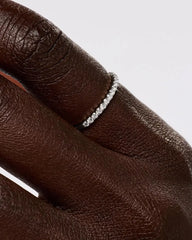 Solid White Gold - Half Eternity Diamond Ring (1/4 ctw)